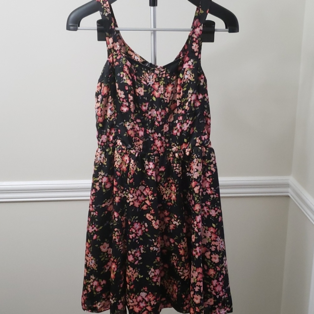 Black floral LC Lauren Conrad dress